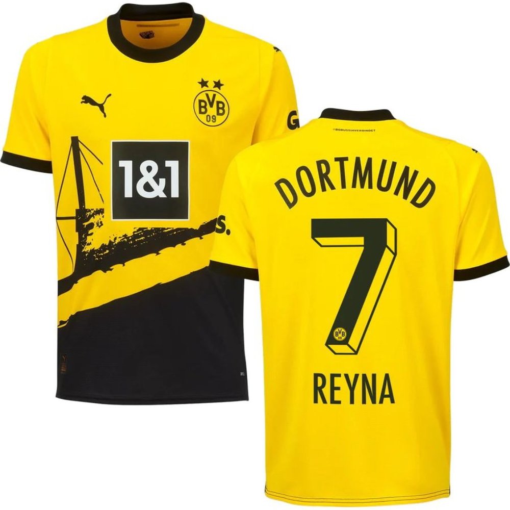 Borussia Dortmund Giovanni Reyna 2023-24 Home Jersey